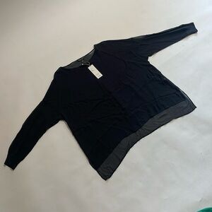 EILEEN FISHER “Sheer Silk Georgette” top